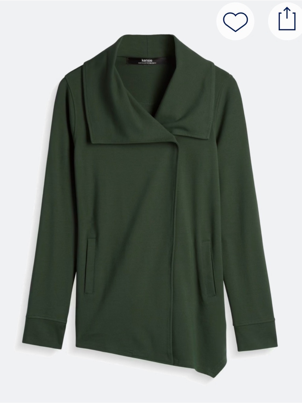 Kenzie Dark Green Maily Pointe Jacket. Sz XS